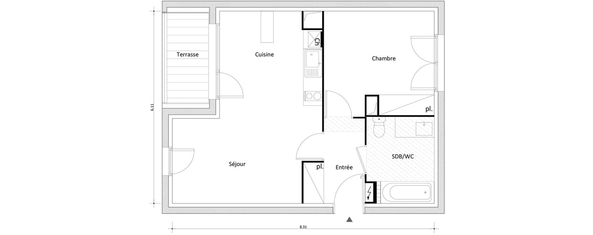 Appartement T2 de 44,10 m2 &agrave; Boissy-Saint-L&eacute;ger Boissy st leger