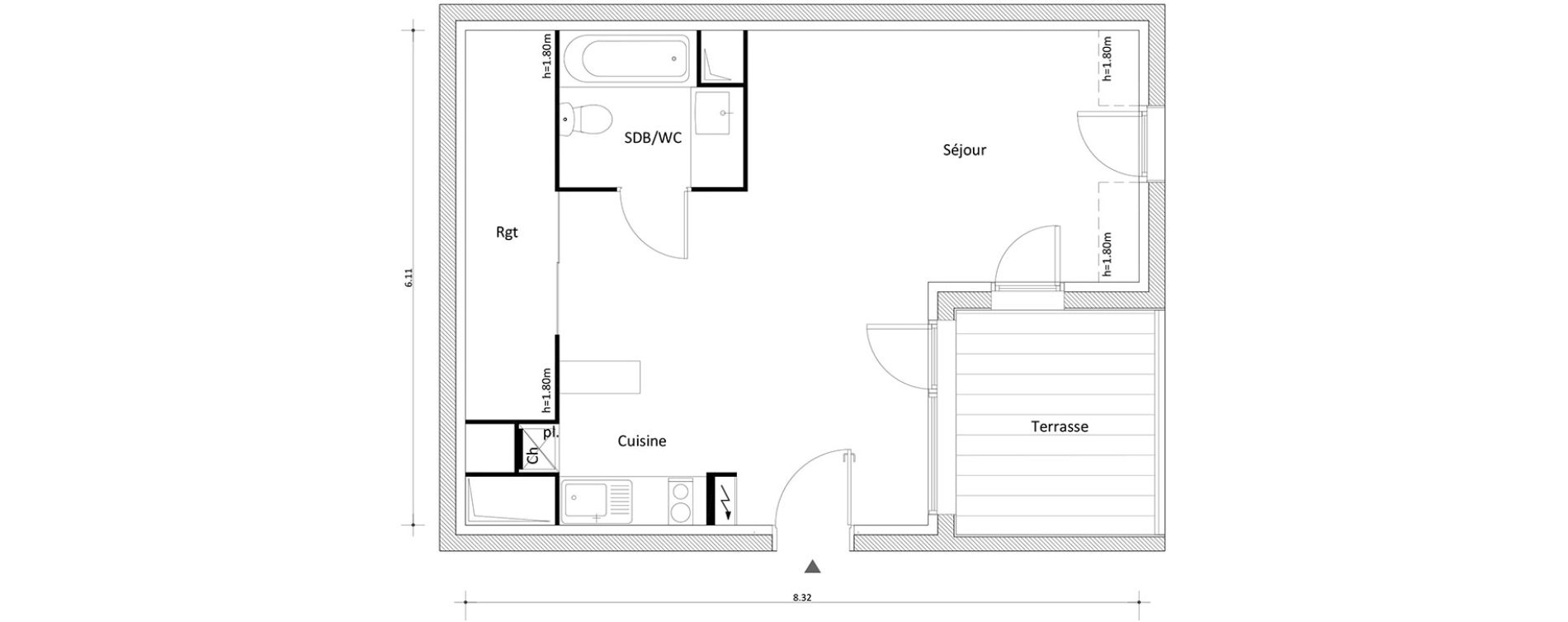 Appartement T1 bis de 33,99 m2 &agrave; Boissy-Saint-L&eacute;ger Boissy st leger