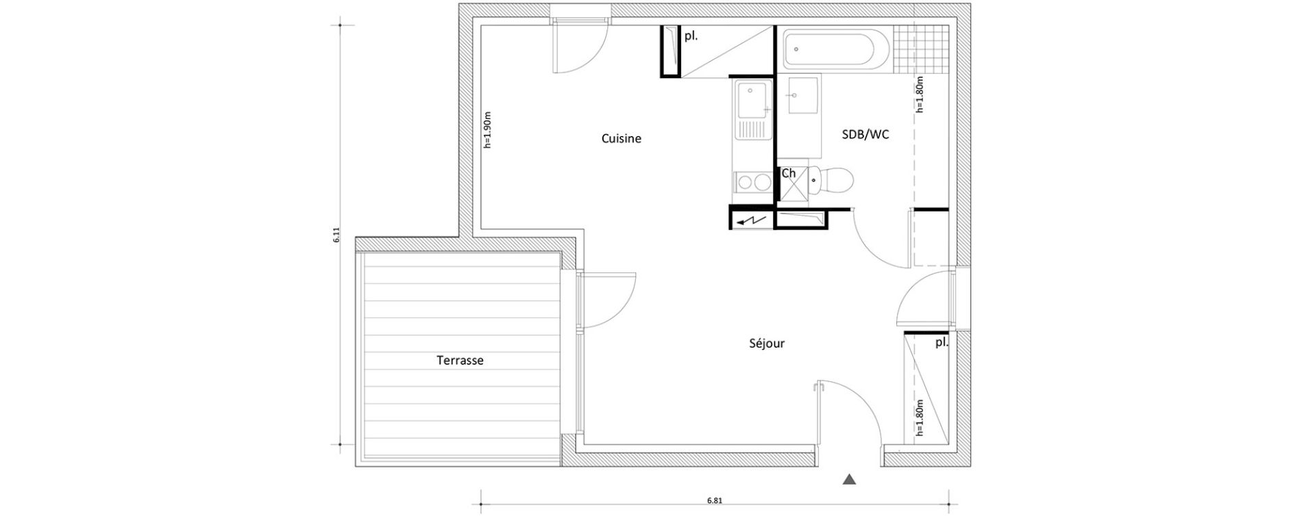 Appartement T1 bis de 33,38 m2 &agrave; Boissy-Saint-L&eacute;ger Boissy st leger