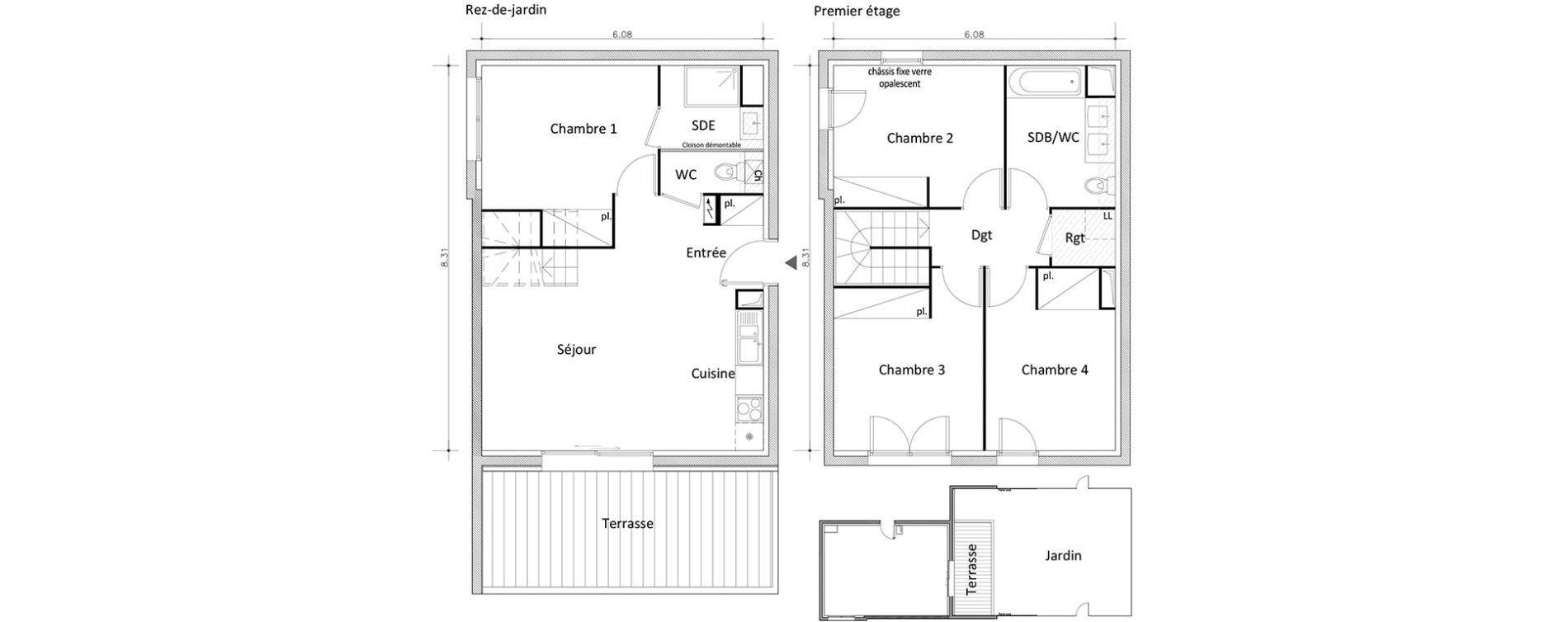 Duplex T5 de 91,53 m2 &agrave; Boissy-Saint-L&eacute;ger Boissy st leger