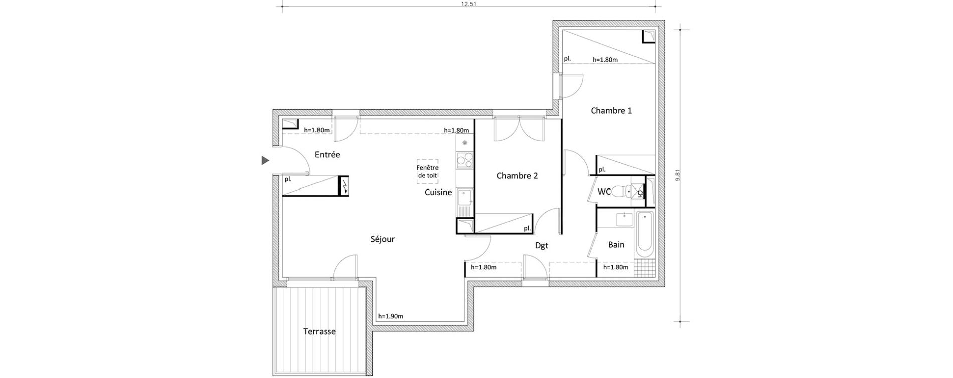 Appartement T3 de 69,15 m2 &agrave; Boissy-Saint-L&eacute;ger Boissy st leger