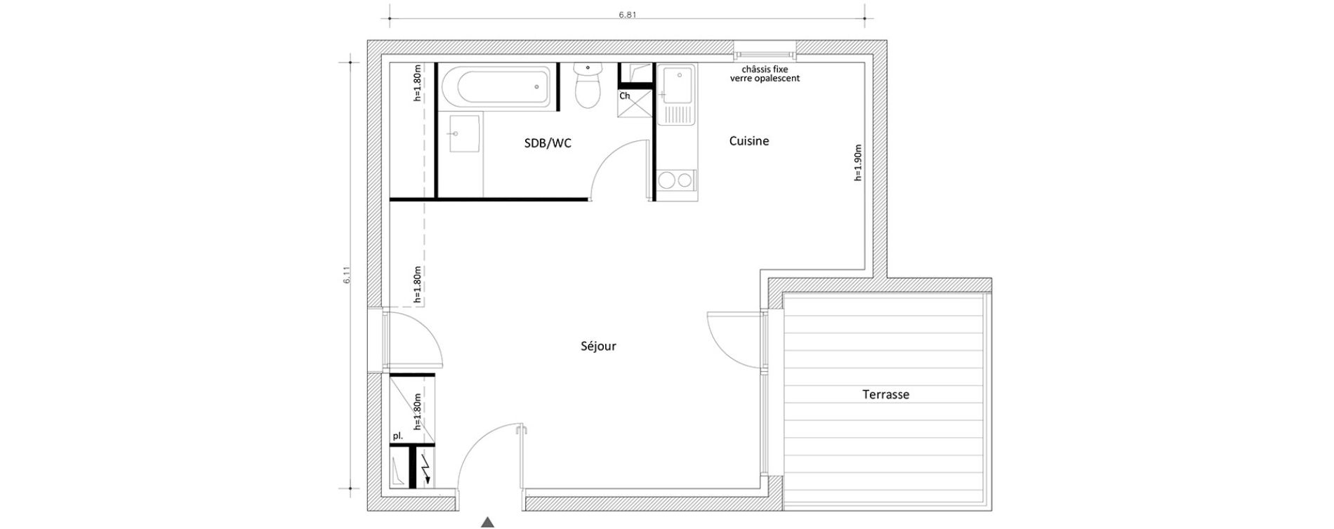 Appartement T1 bis de 33,41 m2 &agrave; Boissy-Saint-L&eacute;ger Boissy st leger