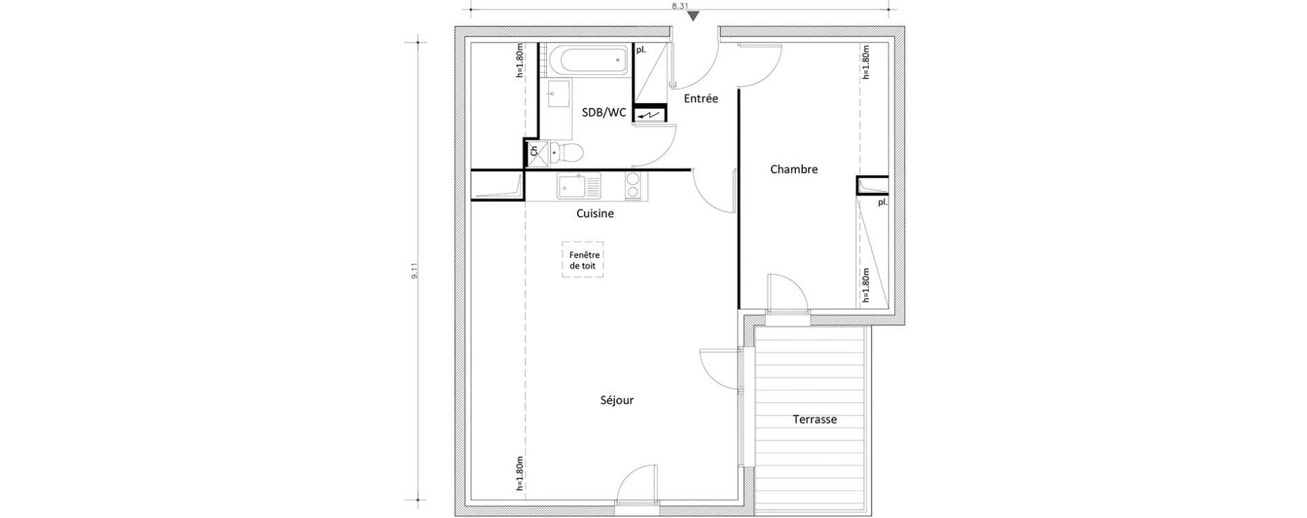 Appartement T2 de 50,00 m2 &agrave; Boissy-Saint-L&eacute;ger Boissy st leger