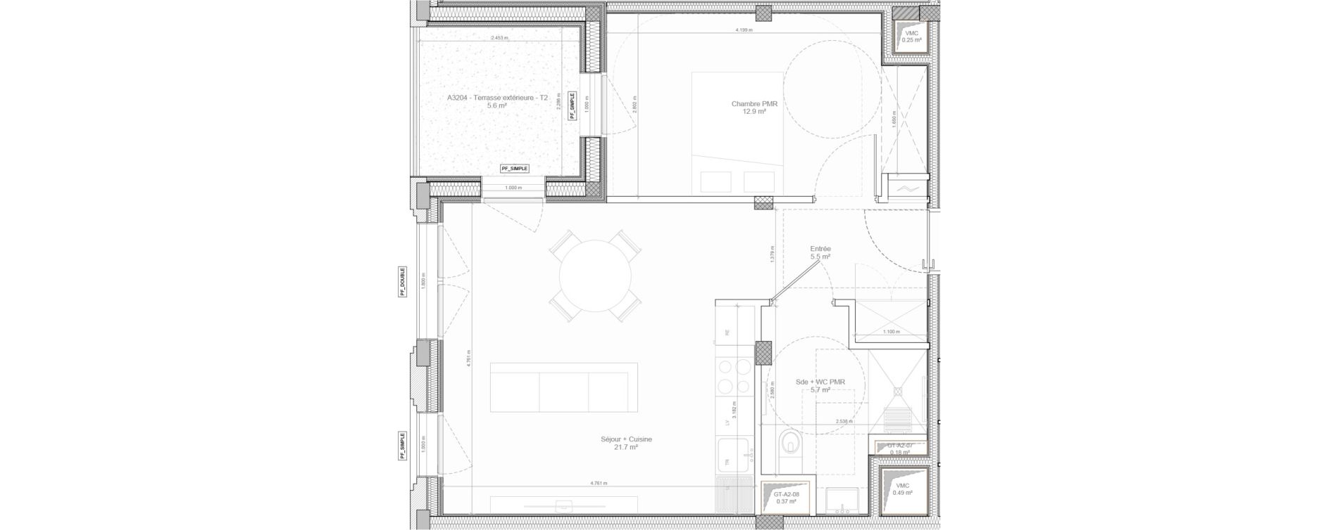 Appartement T2 de 45,80 m2 &agrave; Bry-Sur-Marne Centre
