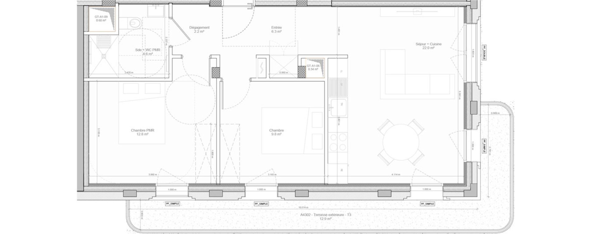 Appartement T3 de 57,70 m2 &agrave; Bry-Sur-Marne Centre