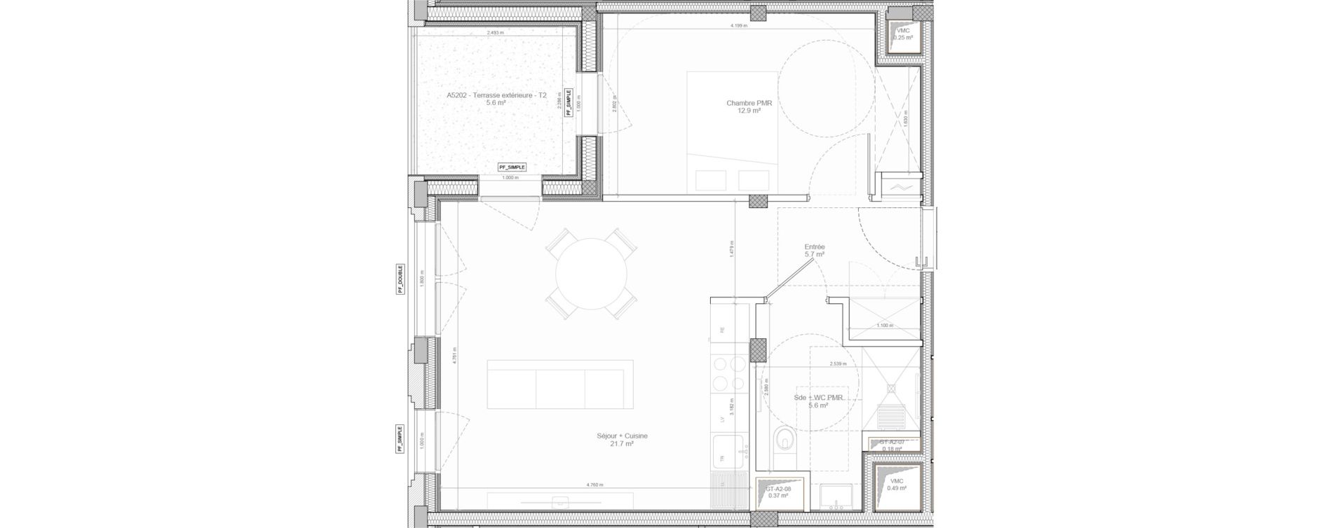 Appartement T2 de 45,90 m2 &agrave; Bry-Sur-Marne Centre