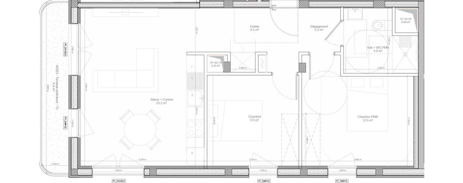 Appartement T3 de 59,70 m2 &agrave; Bry-Sur-Marne Centre