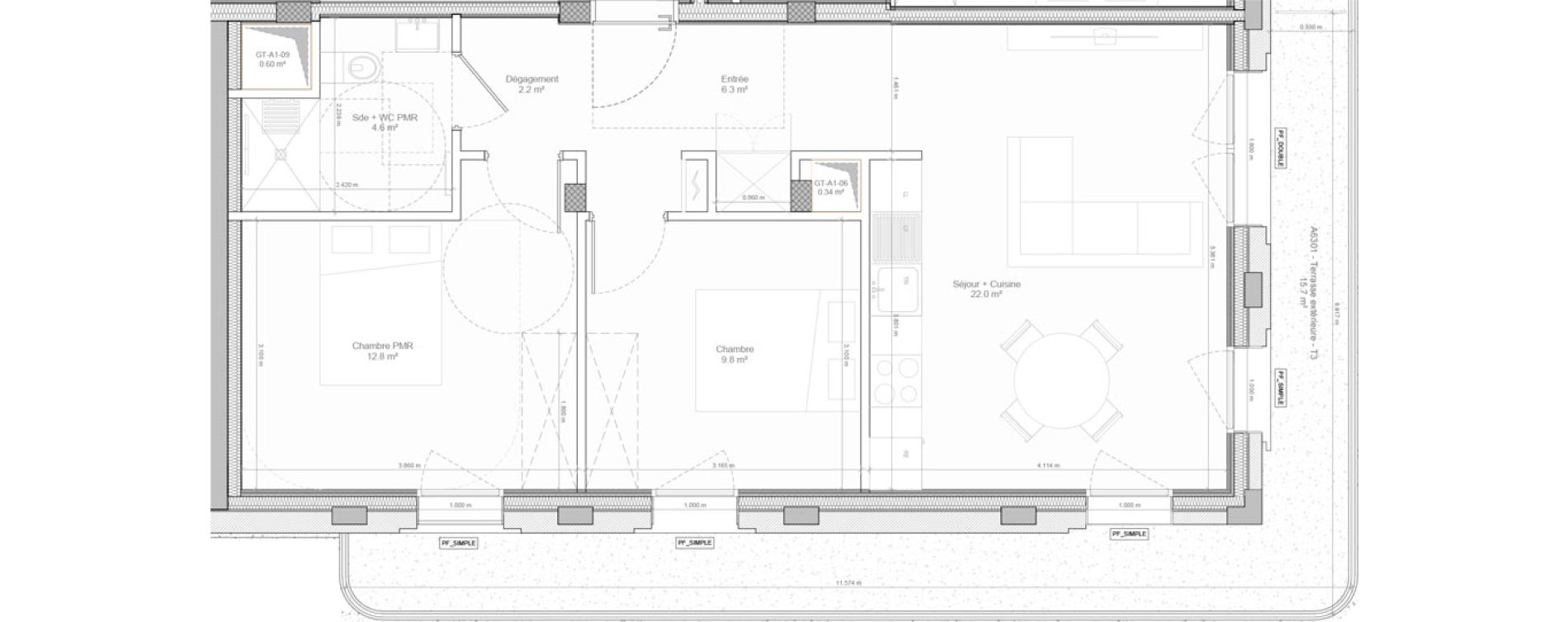 Appartement T3 de 57,70 m2 &agrave; Bry-Sur-Marne Centre