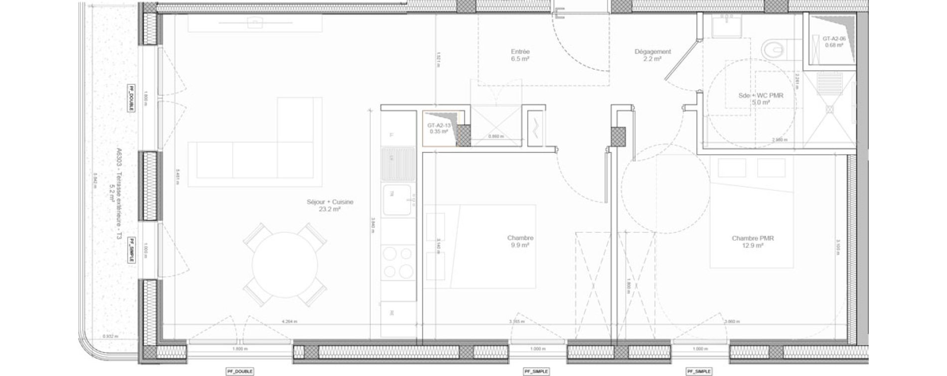 Appartement T3 de 59,70 m2 &agrave; Bry-Sur-Marne Centre