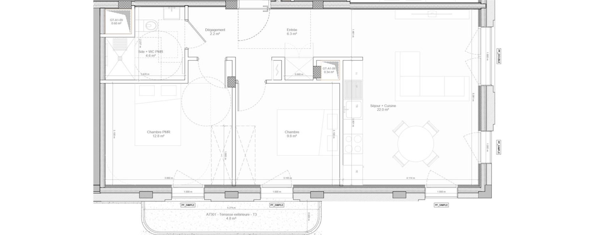 Appartement T3 de 57,70 m2 &agrave; Bry-Sur-Marne Centre