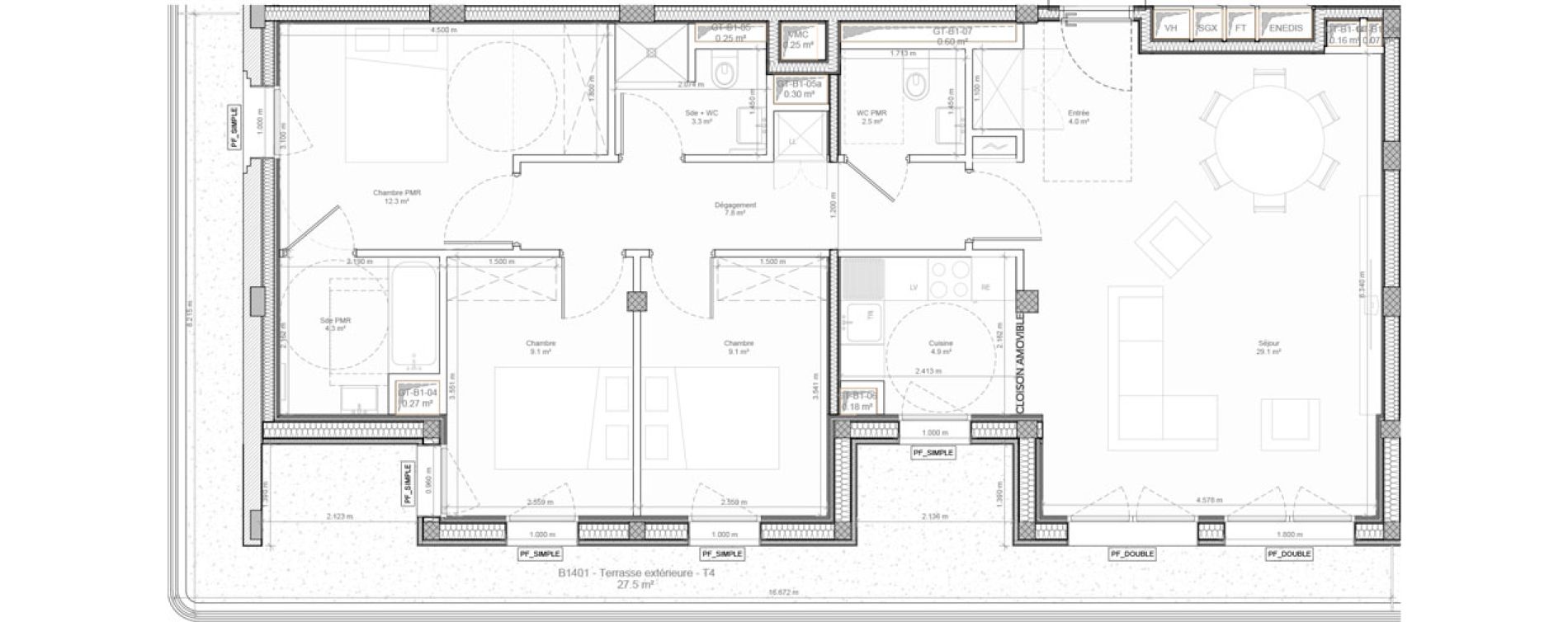 Appartement T4 de 86,50 m2 &agrave; Bry-Sur-Marne Centre
