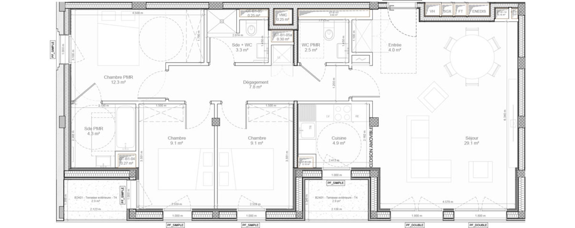 Appartement T4 de 86,40 m2 &agrave; Bry-Sur-Marne Centre