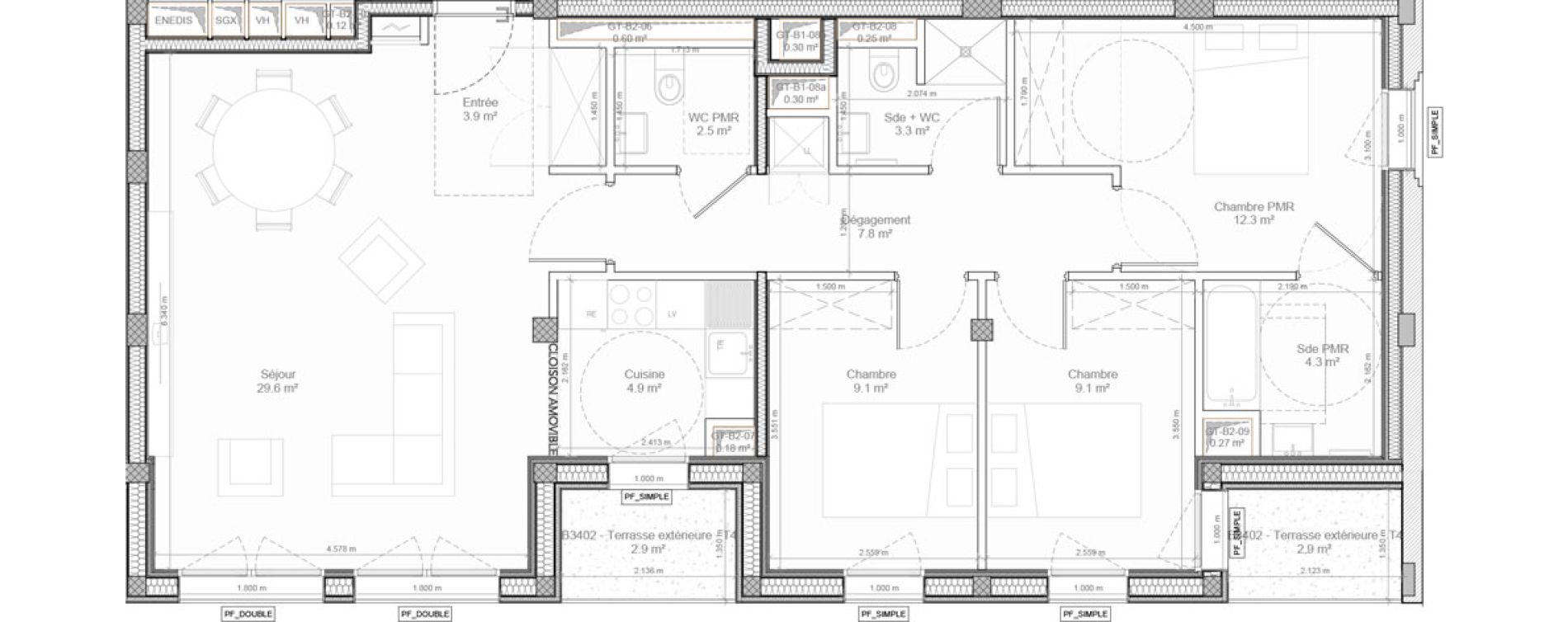 Appartement T4 de 86,70 m2 &agrave; Bry-Sur-Marne Centre