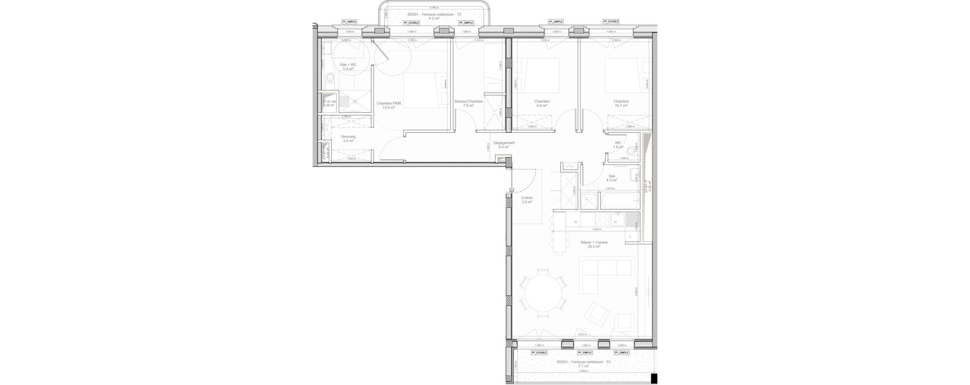 Appartement T5 de 98,90 m2 &agrave; Bry-Sur-Marne Centre