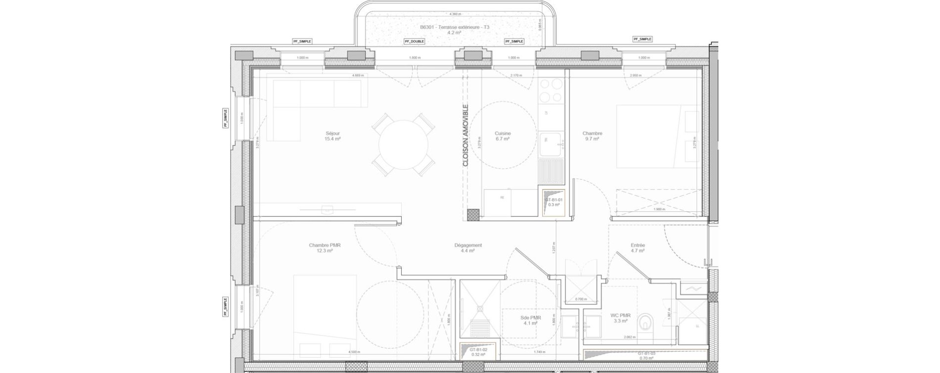 Appartement T3 de 60,50 m2 &agrave; Bry-Sur-Marne Centre