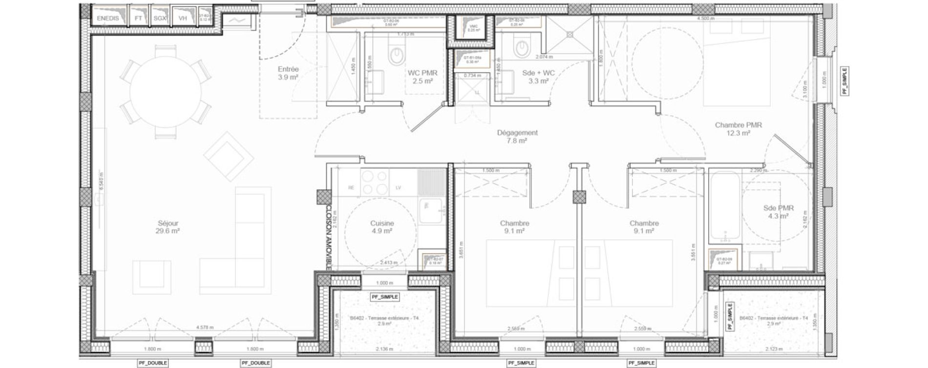 Appartement T4 de 86,70 m2 &agrave; Bry-Sur-Marne Centre