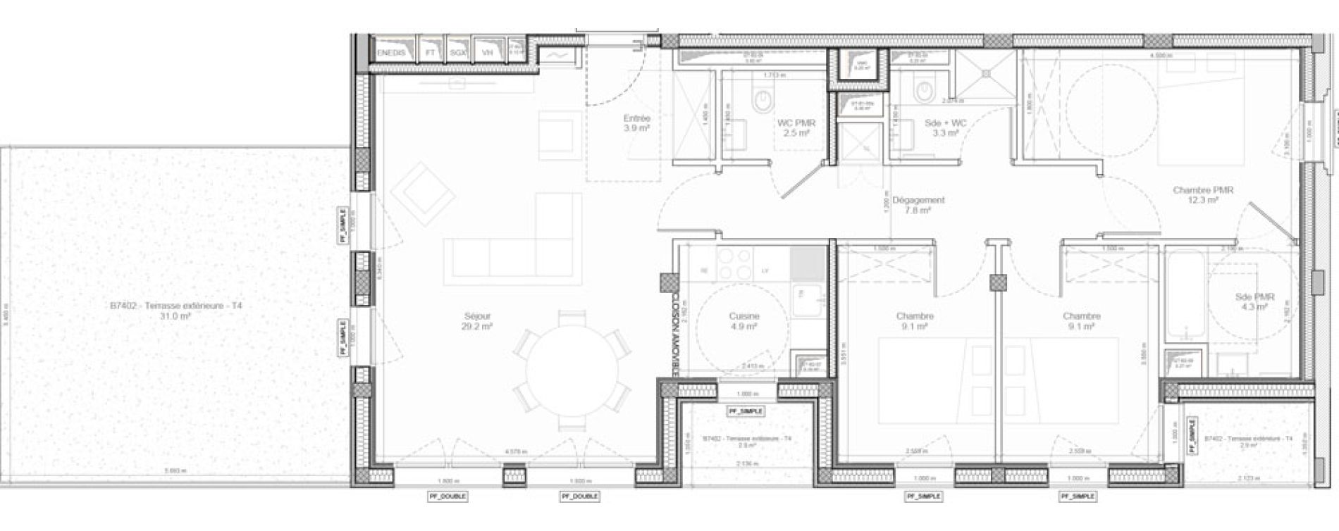 Appartement T4 de 86,40 m2 &agrave; Bry-Sur-Marne Centre