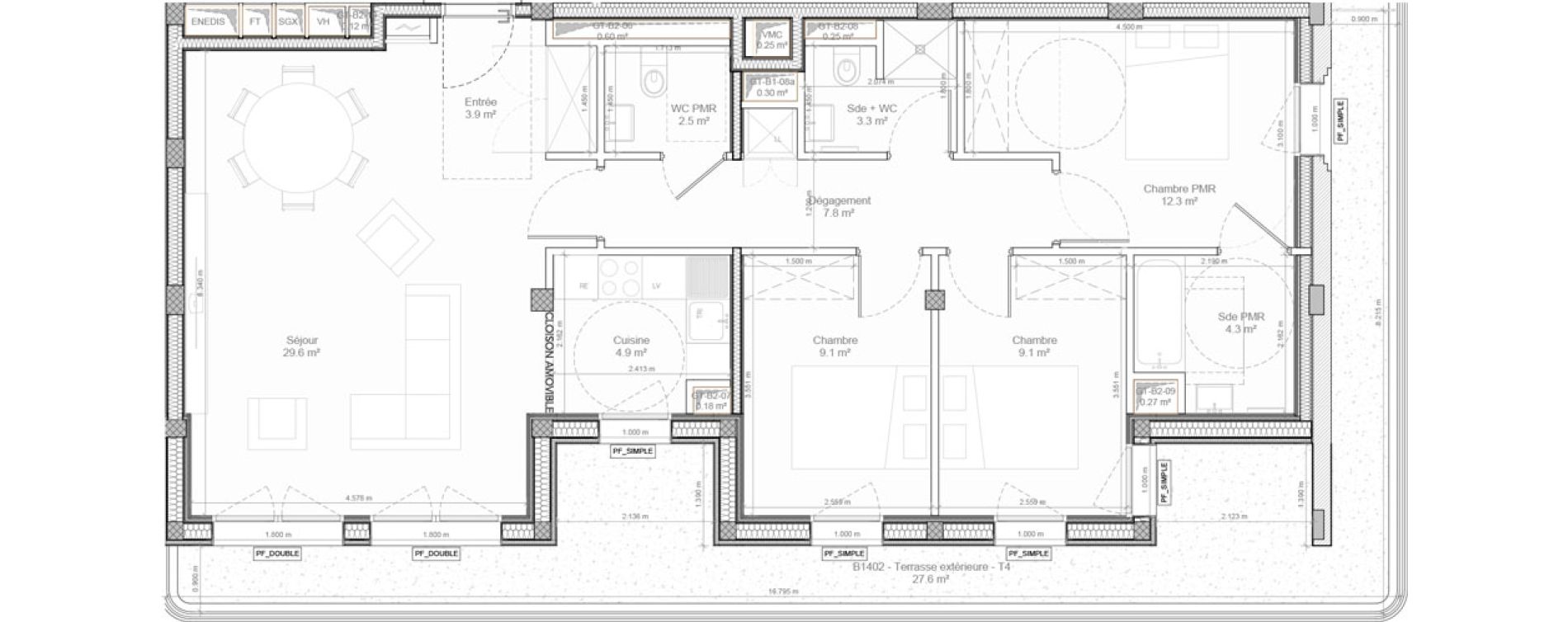 Appartement T4 de 86,70 m2 &agrave; Bry-Sur-Marne Centre