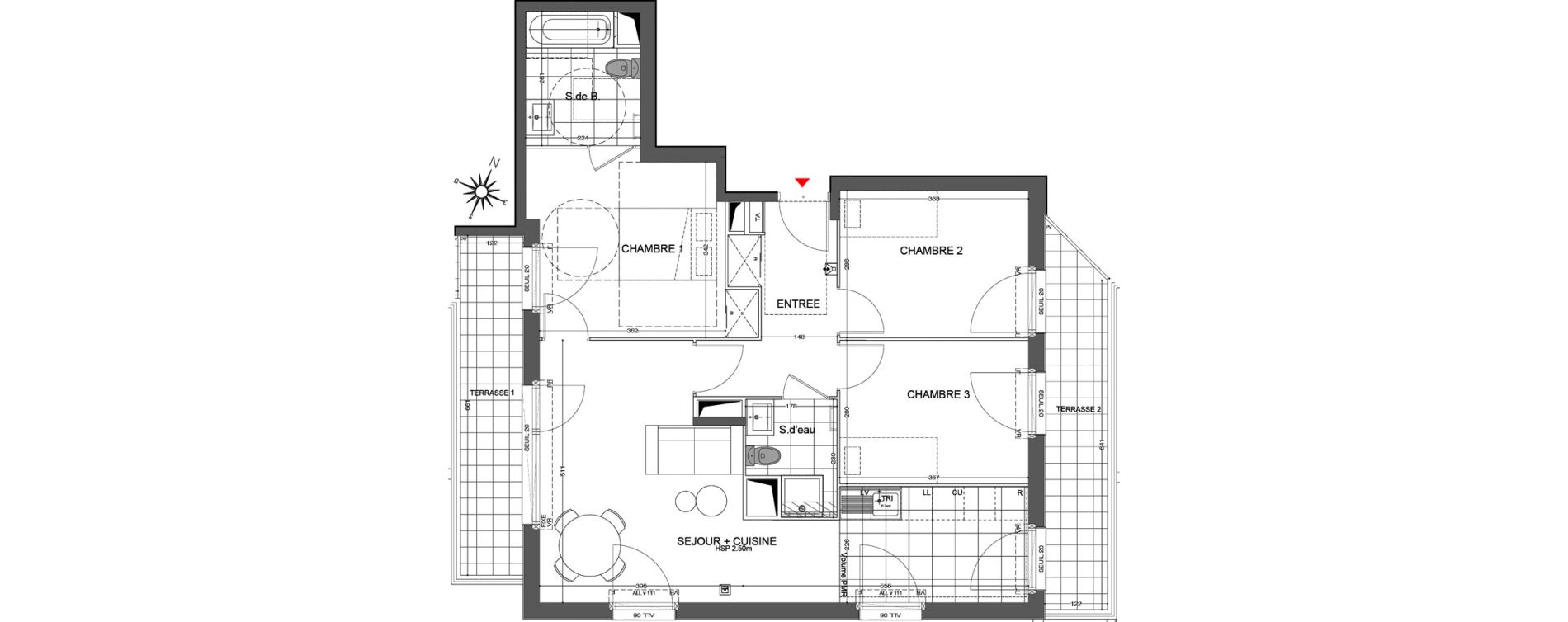 Appartement T4 de 81,09 m2 &agrave; Champigny-Sur-Marne Centre