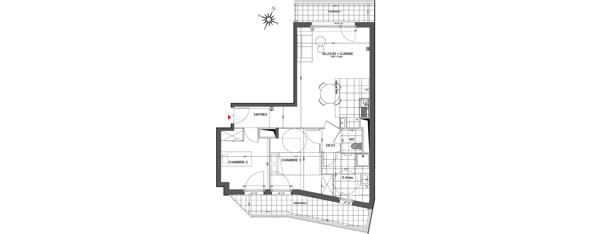 Appartement T3 de 67,47 m2 &agrave; Champigny-Sur-Marne Centre