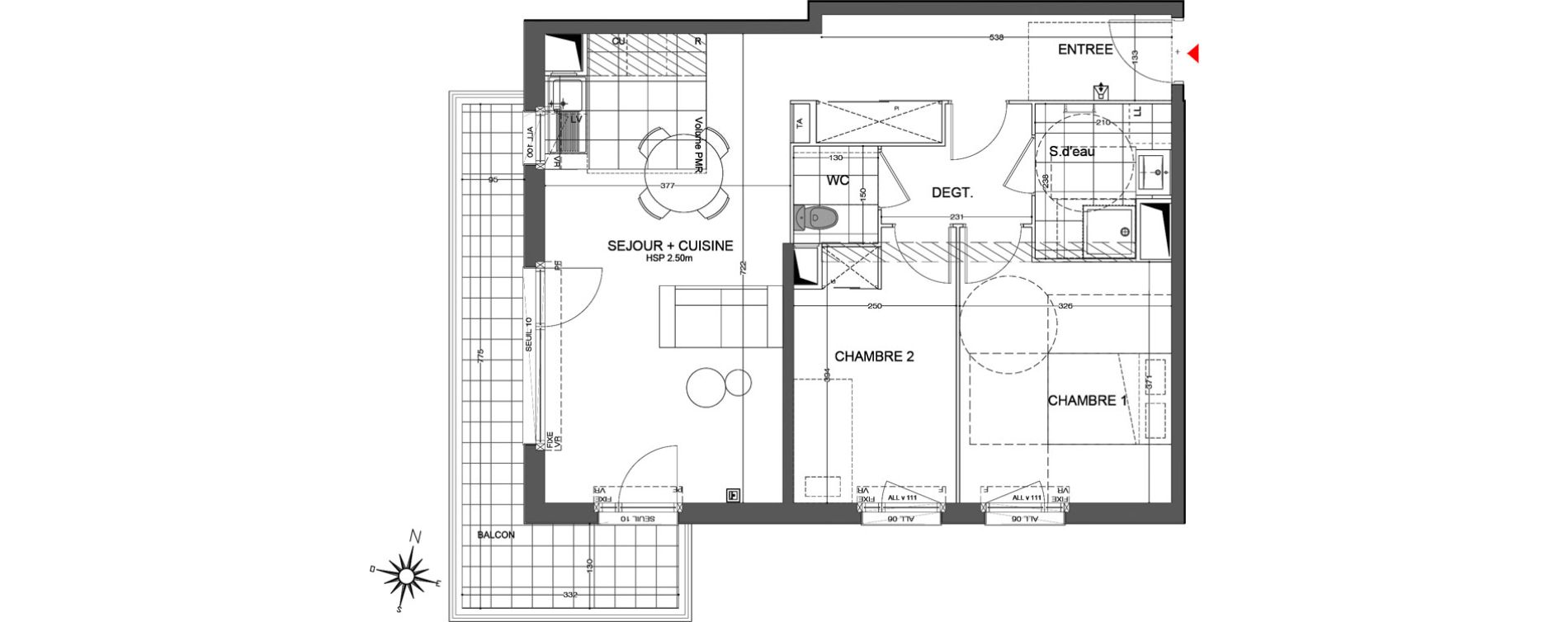 Appartement T3 de 67,85 m2 &agrave; Champigny-Sur-Marne Centre