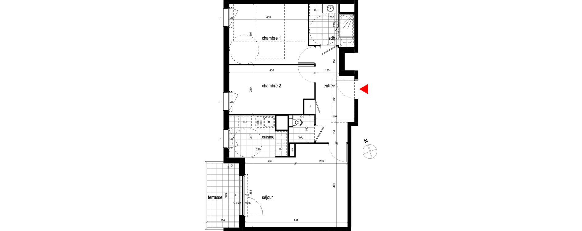 Appartement T3 de 64,50 m2 &agrave; Champigny-Sur-Marne Centre ville