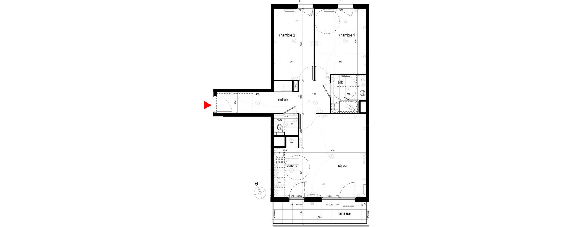 Appartement T3 de 66,21 m2 &agrave; Champigny-Sur-Marne Centre ville
