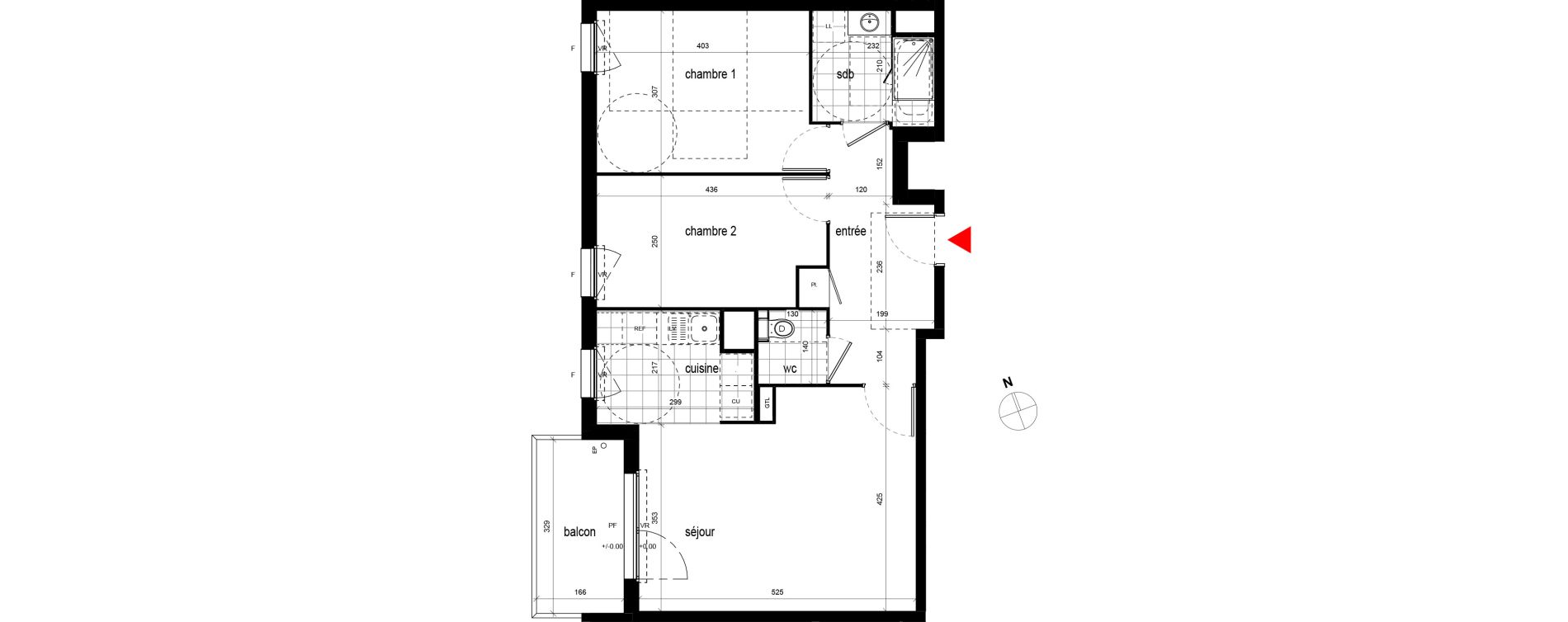 Appartement T3 de 64,49 m2 &agrave; Champigny-Sur-Marne Centre ville
