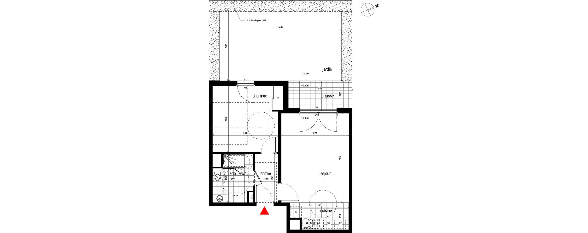 Appartement T2 de 44,77 m2 &agrave; Champigny-Sur-Marne Centre ville
