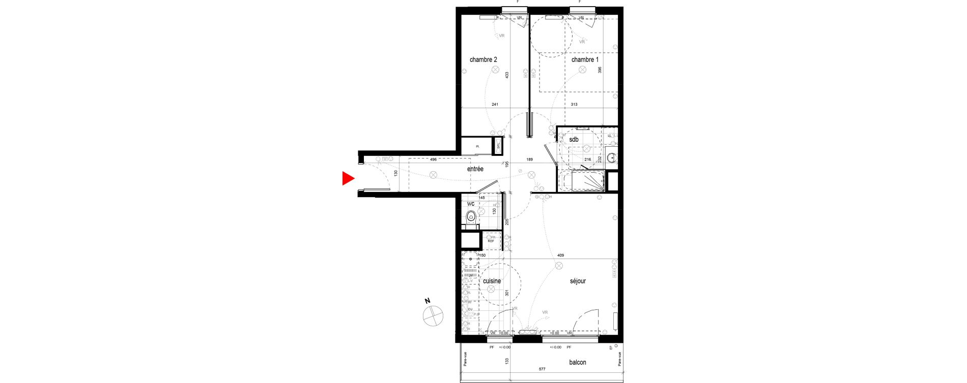 Appartement T3 de 66,22 m2 &agrave; Champigny-Sur-Marne Centre ville