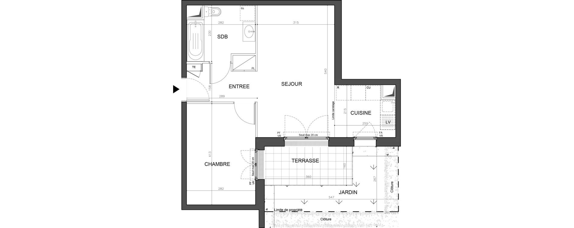 Appartement T2 de 44,03 m2 &agrave; Champigny-Sur-Marne Plant