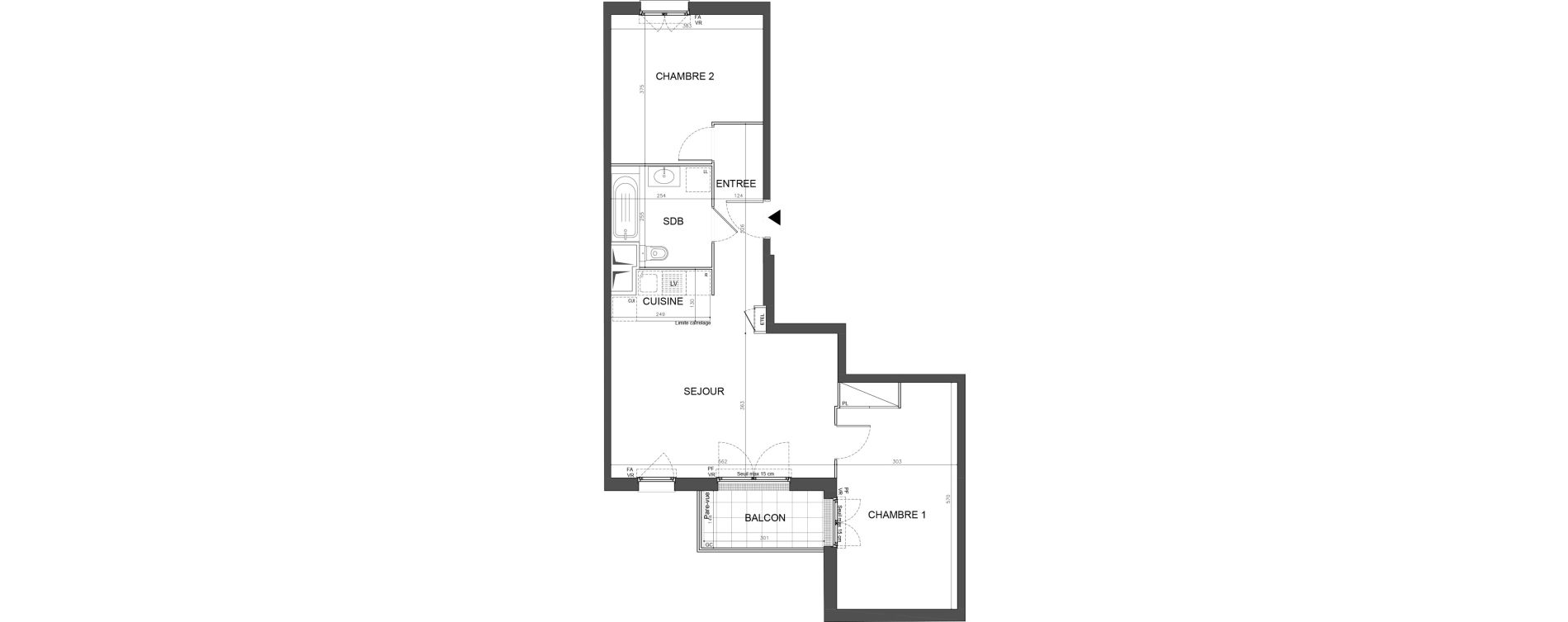 Appartement T3 de 66,85 m2 &agrave; Champigny-Sur-Marne Plant