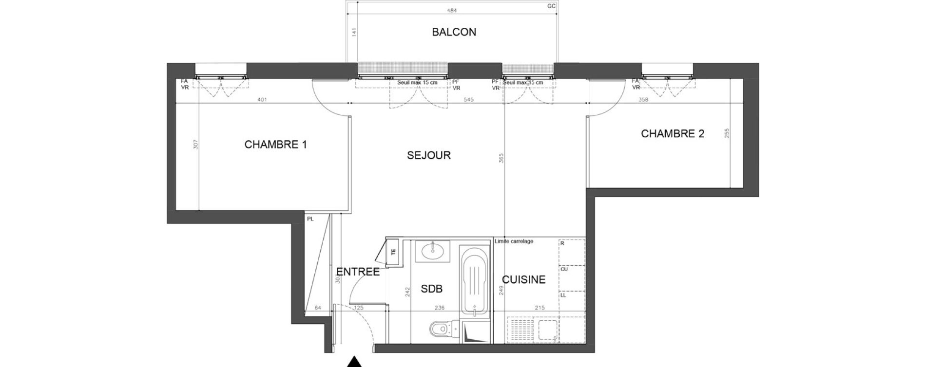 Appartement T3 de 56,83 m2 &agrave; Champigny-Sur-Marne Plant