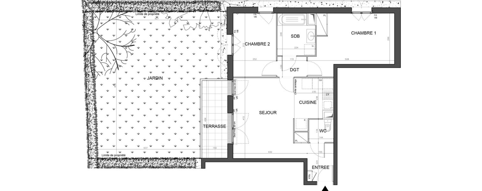 Appartement T3 de 60,58 m2 &agrave; Champigny-Sur-Marne Plant