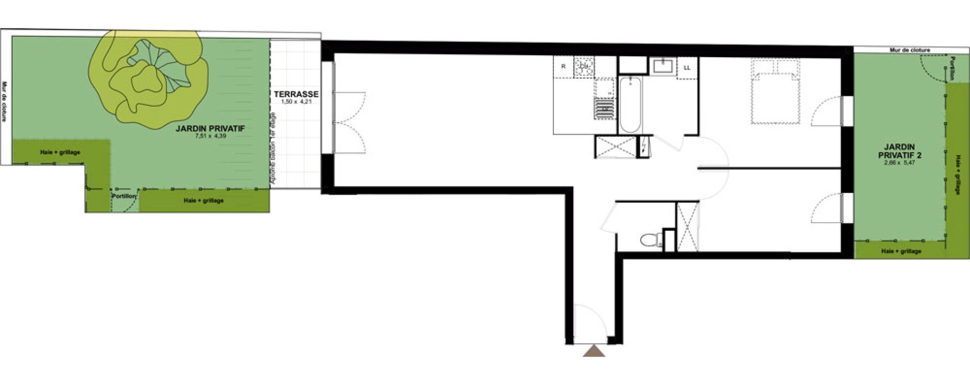 Appartement T3 de 72,61 m2 &agrave; Champigny-Sur-Marne Maroc