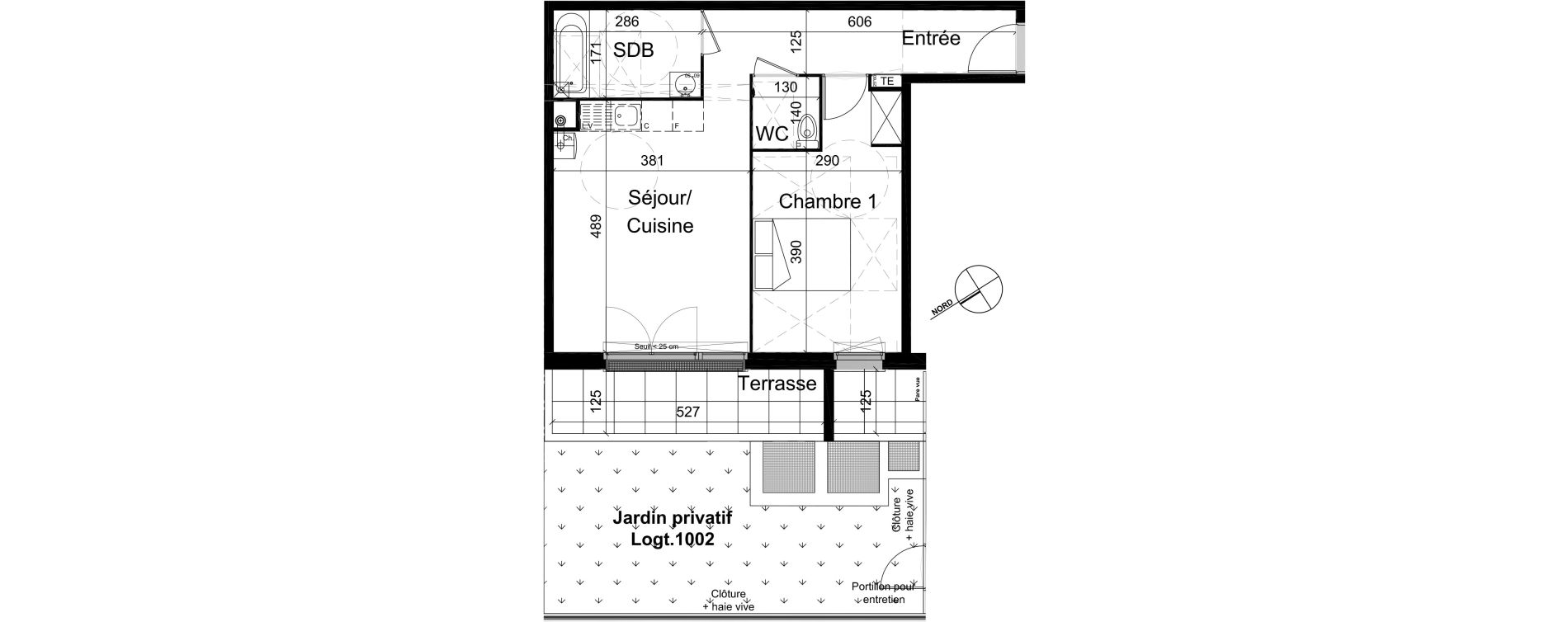 Appartement T2 de 46,40 m2 &agrave; Champigny-Sur-Marne R&eacute;publique
