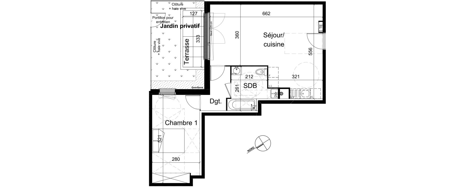 Appartement T2 de 52,70 m2 &agrave; Champigny-Sur-Marne R&eacute;publique