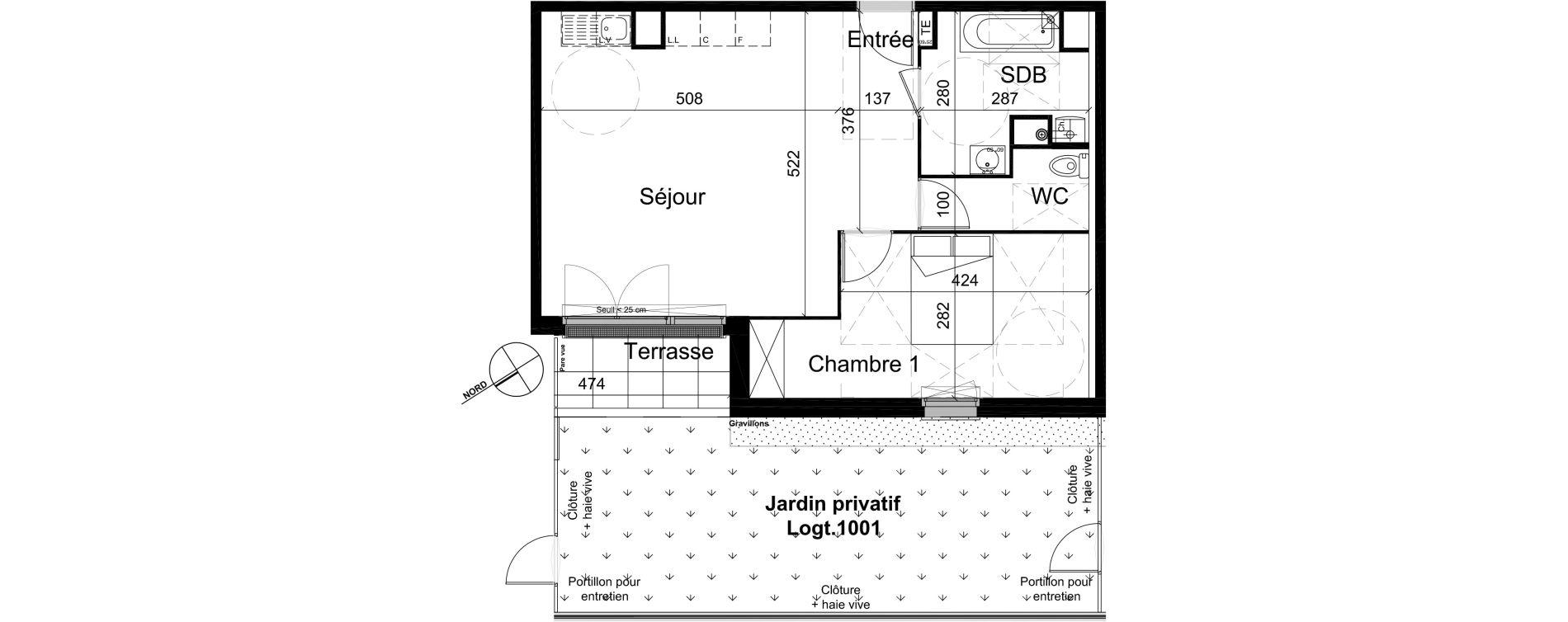 Appartement T2 de 55,00 m2 &agrave; Champigny-Sur-Marne R&eacute;publique