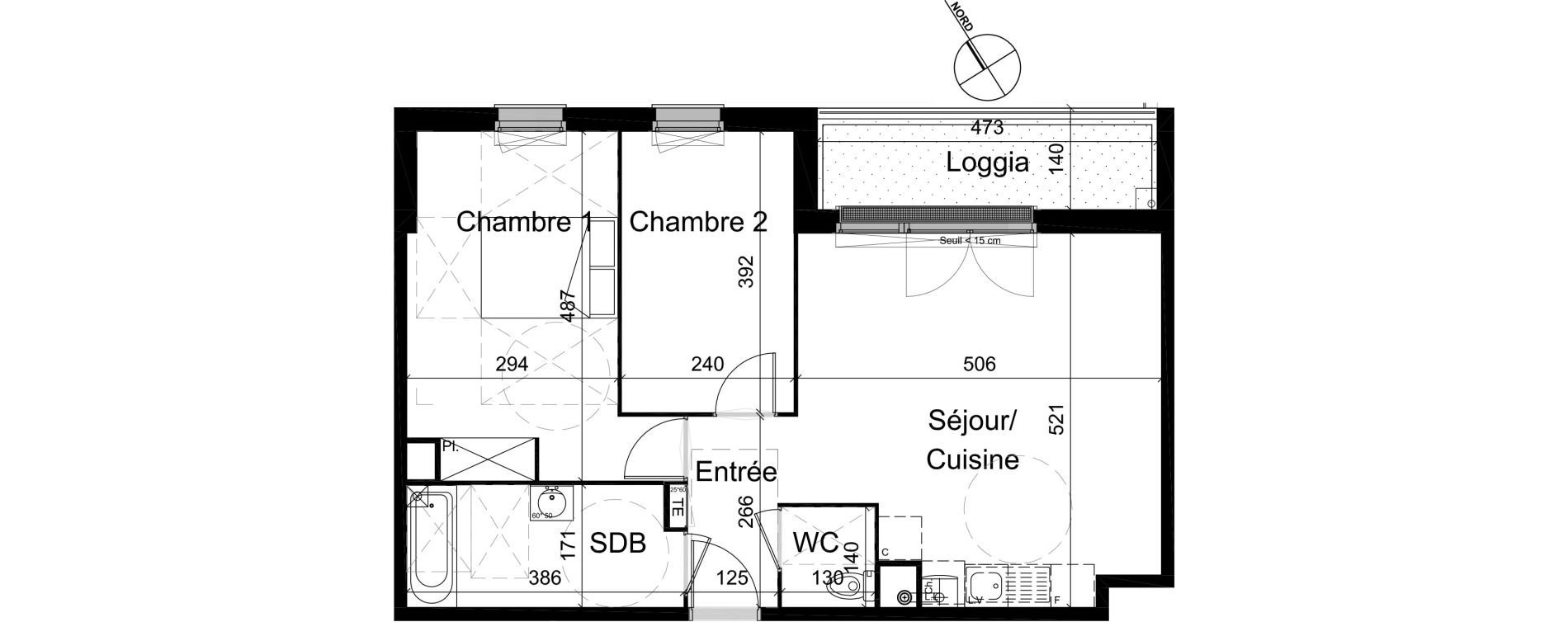 Appartement T3 de 59,70 m2 &agrave; Champigny-Sur-Marne R&eacute;publique