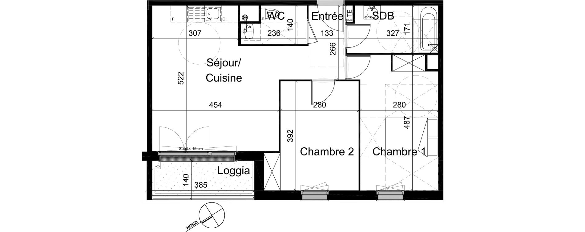 Appartement T3 de 60,00 m2 &agrave; Champigny-Sur-Marne R&eacute;publique