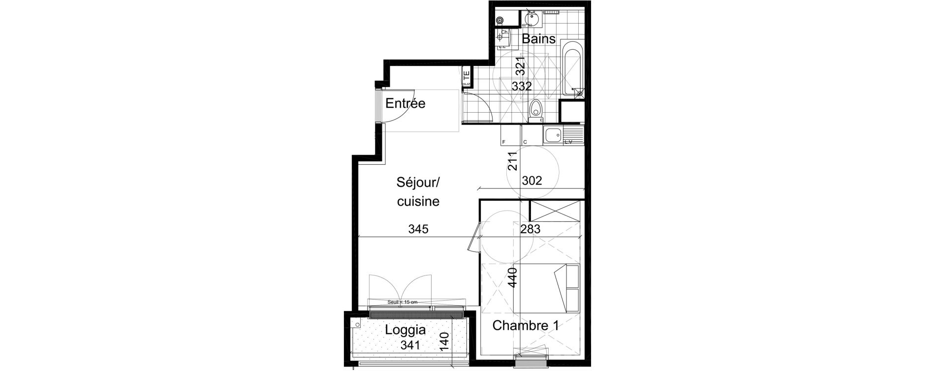 Appartement T2 de 48,00 m2 &agrave; Champigny-Sur-Marne R&eacute;publique