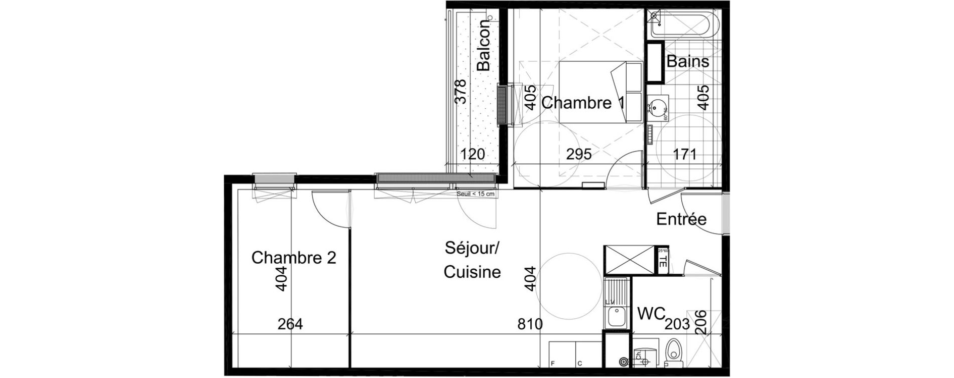 Appartement T3 de 61,40 m2 &agrave; Champigny-Sur-Marne R&eacute;publique