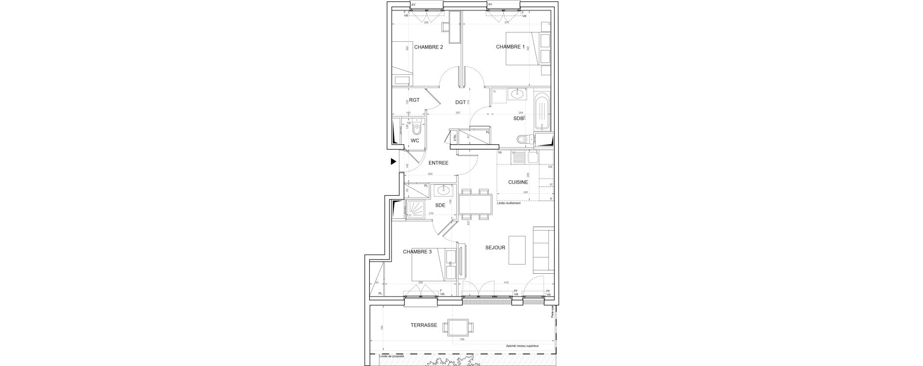 Appartement T4 de 79,34 m2 &agrave; Champigny-Sur-Marne Plateau