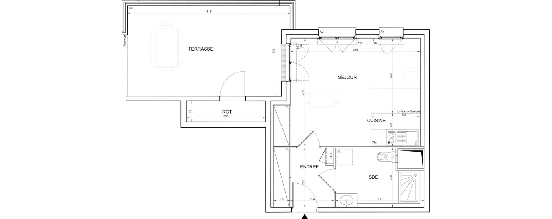 Studio de 34,82 m2 &agrave; Champigny-Sur-Marne Plateau