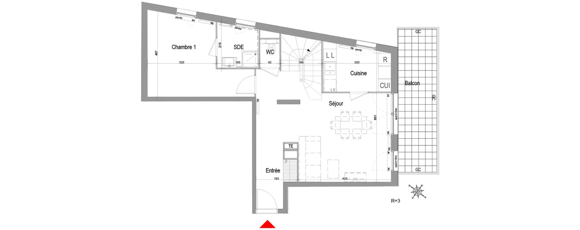 Appartement T4 de 84,23 m2 &agrave; Champigny-Sur-Marne Quatre cit&eacute;s