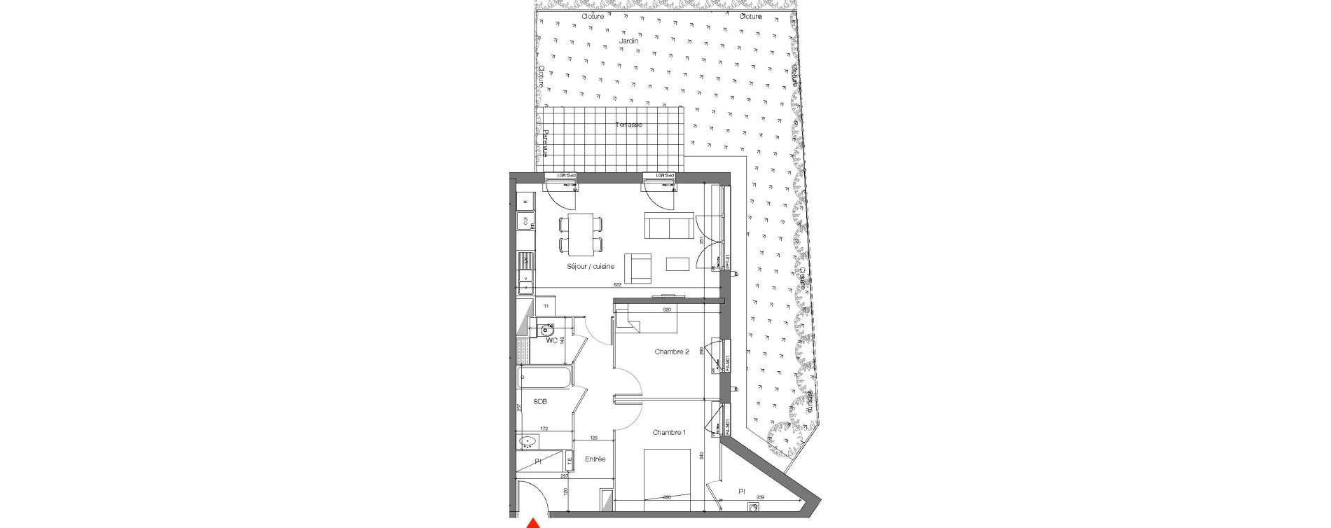Appartement T3 de 62,46 m2 &agrave; Champigny-Sur-Marne Quatre cit&eacute;s