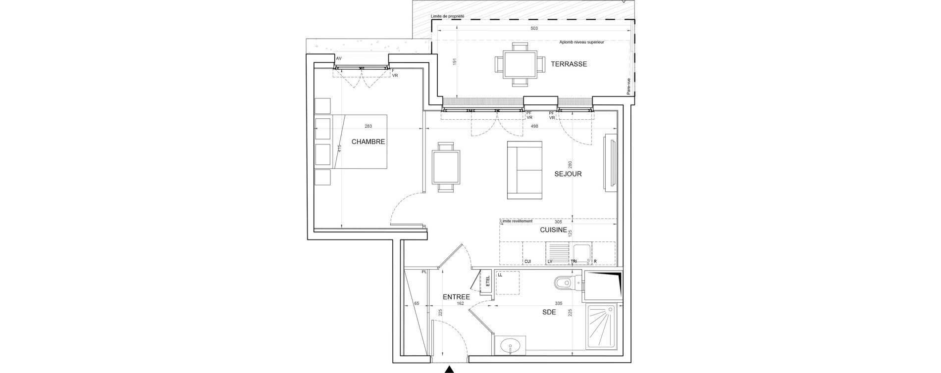 Appartement T2 de 43,81 m2 &agrave; Champigny-Sur-Marne Plateau