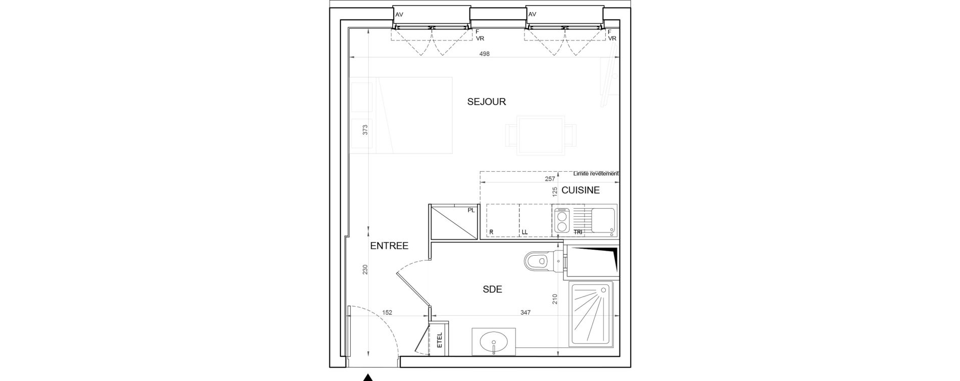 Appartement T1 de 28,86 m2 &agrave; Champigny-Sur-Marne Plateau