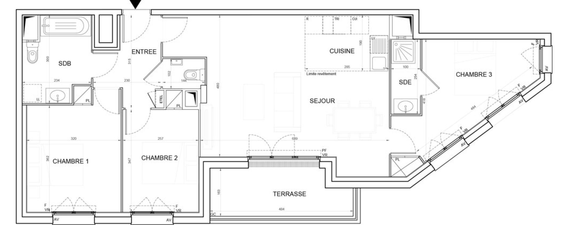 Appartement T4 de 83,50 m2 &agrave; Champigny-Sur-Marne Plateau