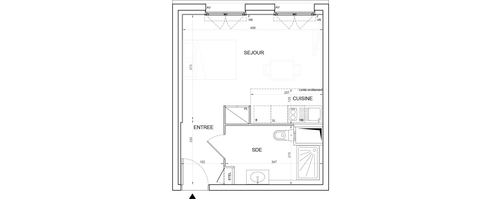 Appartement T1 de 28,86 m2 &agrave; Champigny-Sur-Marne Plateau